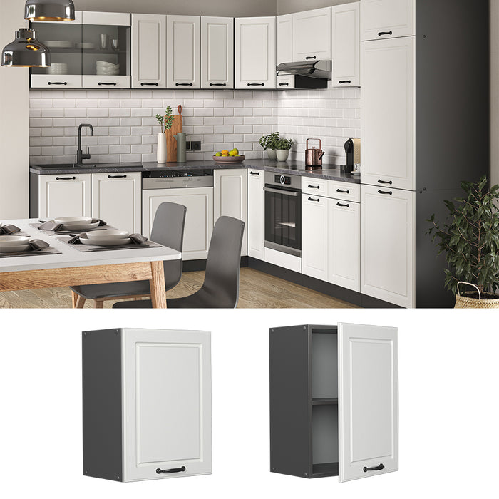 Vicco Pensile da cucina Bianco casa di campagna 45 cm