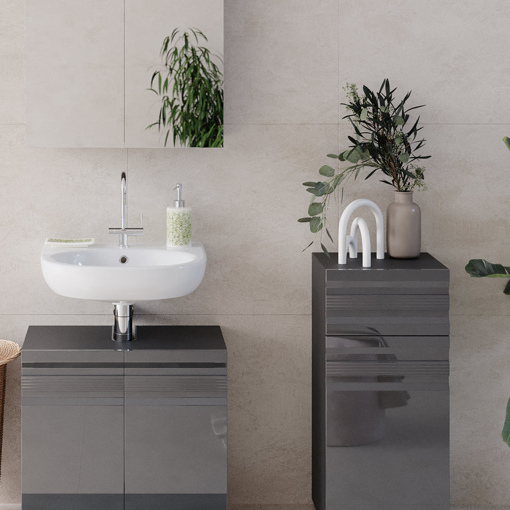 Vicco Mobiletto bagno Antracite 36.4 x 79 cm