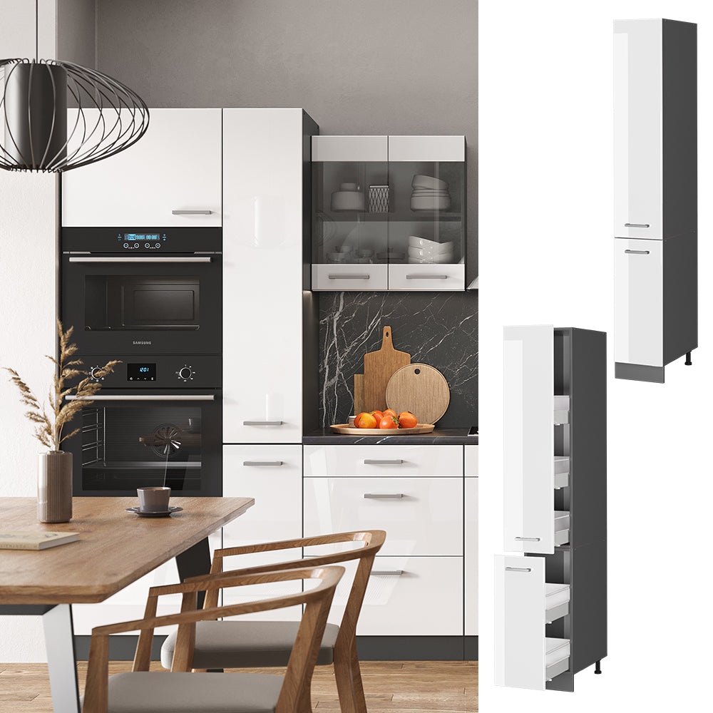 Vicco Armadio da farmacia Bianco lucido 30 cm