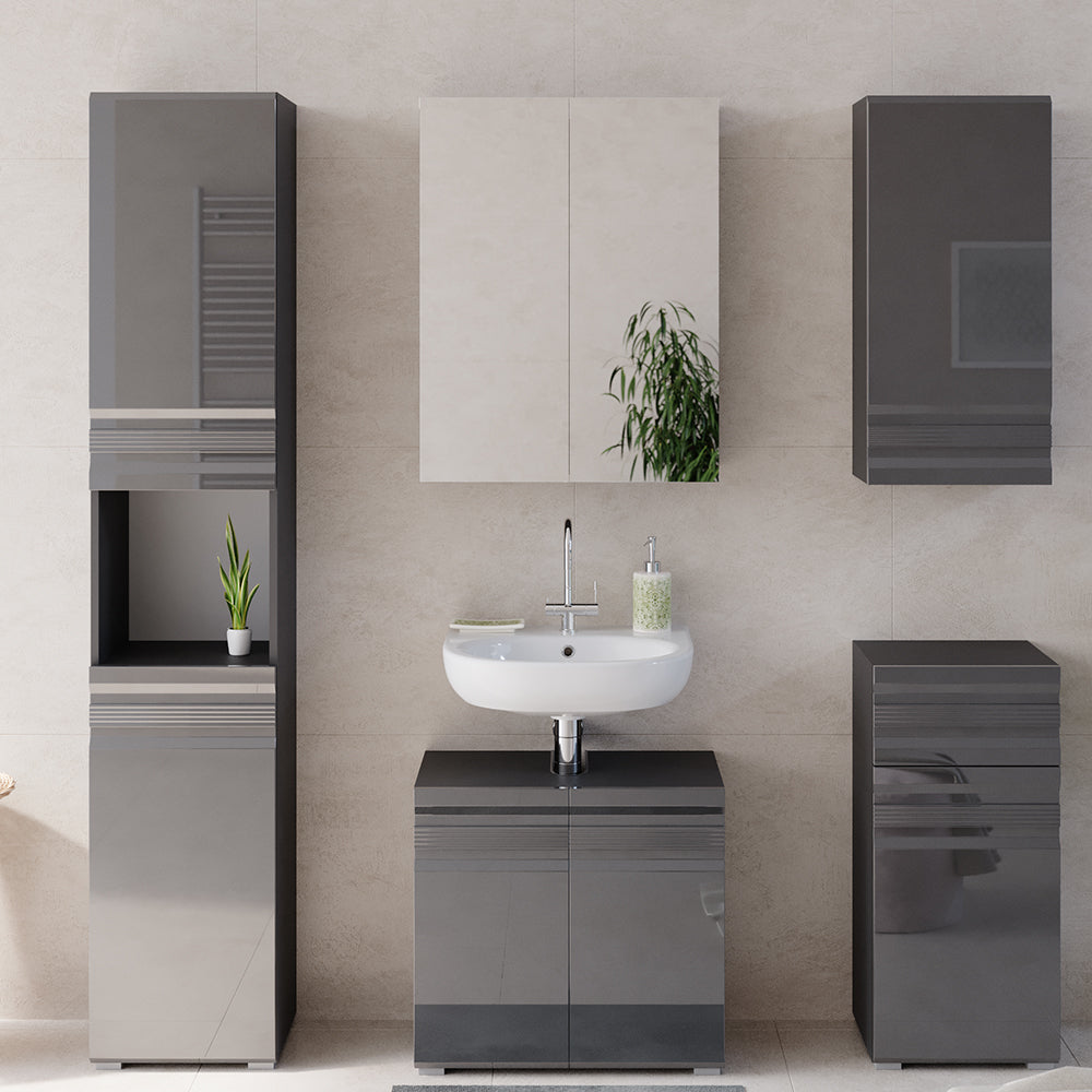 Vicco Mobile bagno alto Antracite 36.4 x 190.5 cm