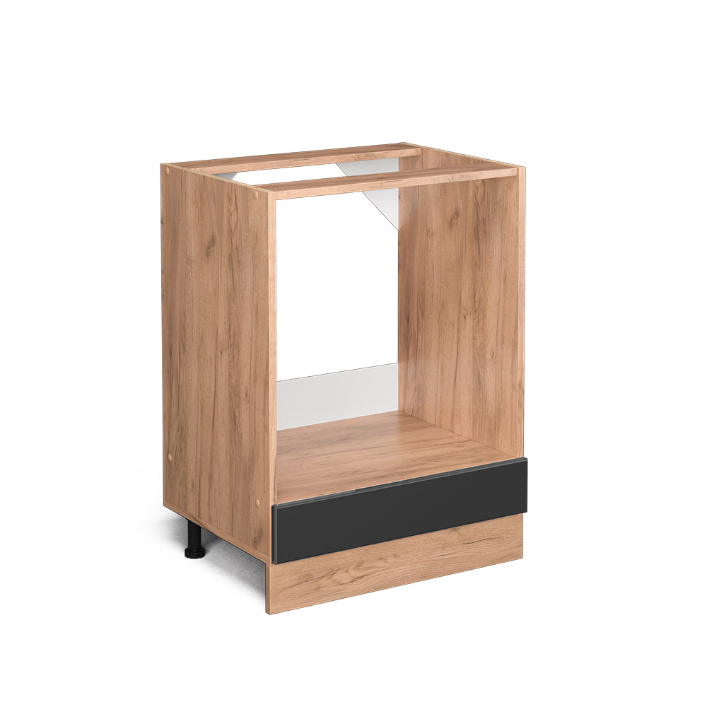 Vicco Mobile per forno da incasso Antracite lucido 60 cm senza piano di lavoro