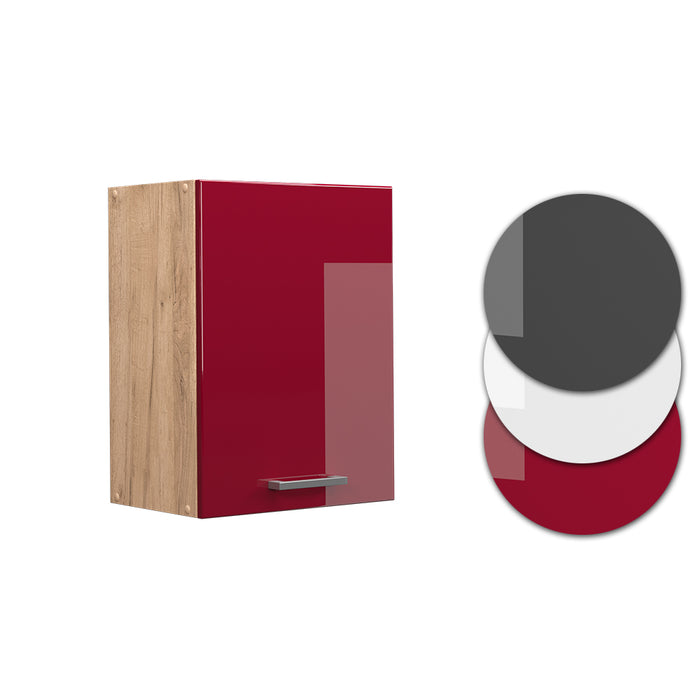 Vicco Pensile da cucina Rosso lucido 45 cm