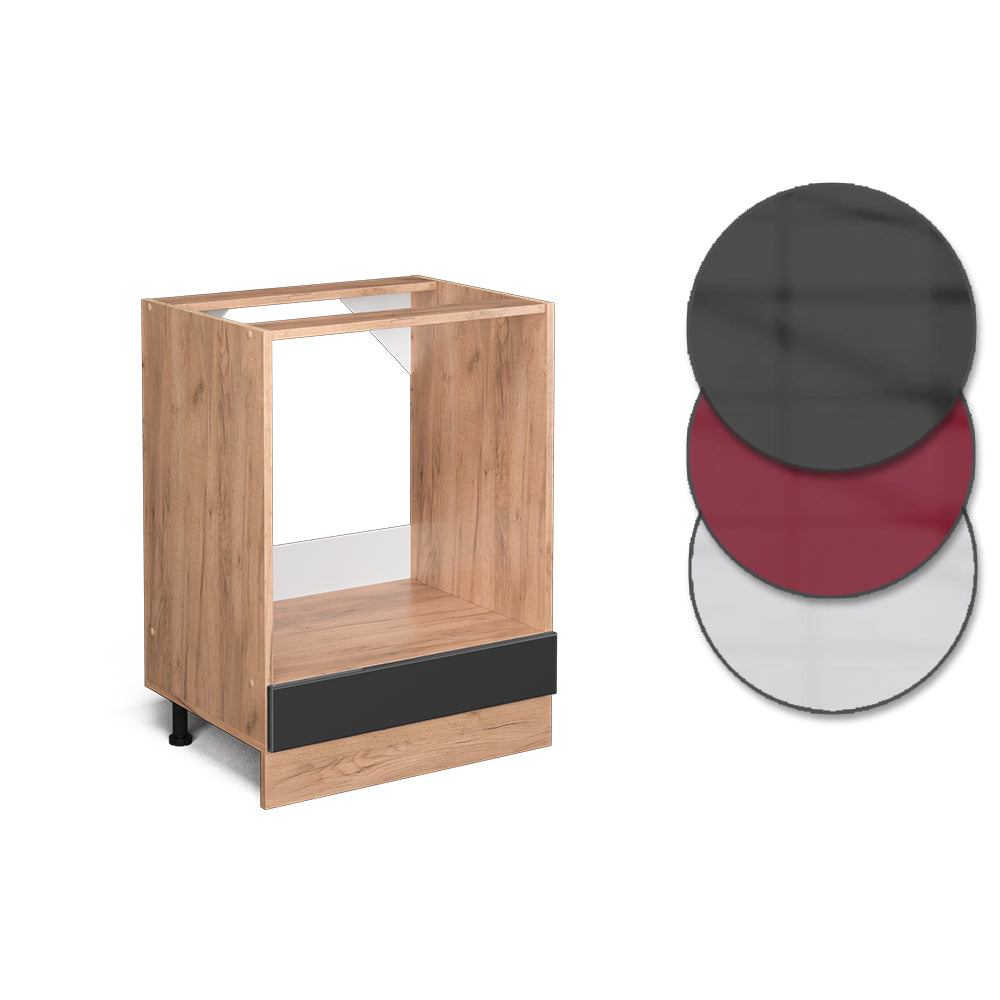 Vicco Mobile per forno da incasso Antracite lucido 60 cm PL Marmo