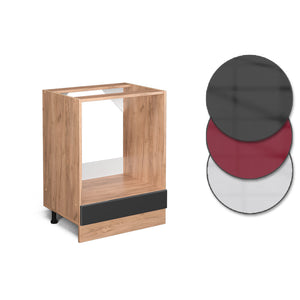 Vicco Mobile per forno da incasso Antracite lucido 60 cm PL Marmo