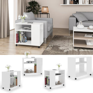 Vicco Tavolino Bianco 70 x 35 cm