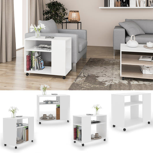 Vicco Tavolino Bianco 70 x 35 cm