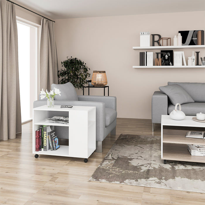 Vicco Tavolino Bianco 70 x 35 cm