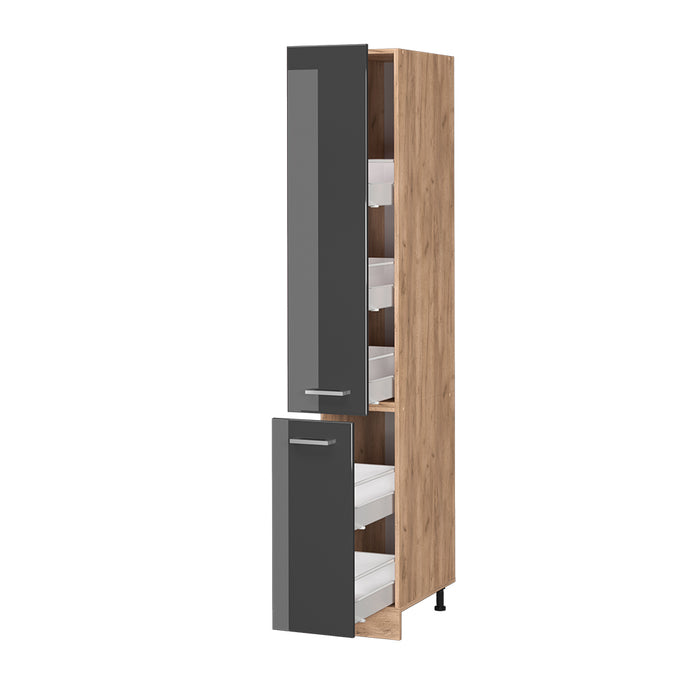 Vicco Armadio da farmacia Antracite lucido 30 cm