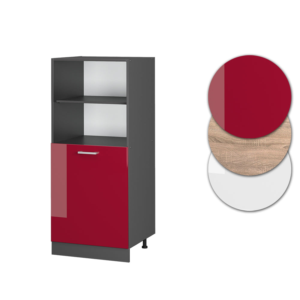 Vicco Mobile per forno da incasso Rosso lucido 60 cm