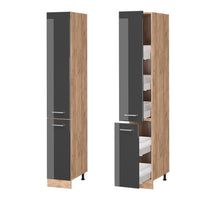 Vicco Armadio da farmacia Antracite lucido 30 cm