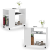 Vicco Tavolino Bianco 70 x 35 cm