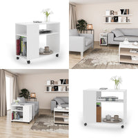 Vicco Tavolino Bianco 70 x 35 cm