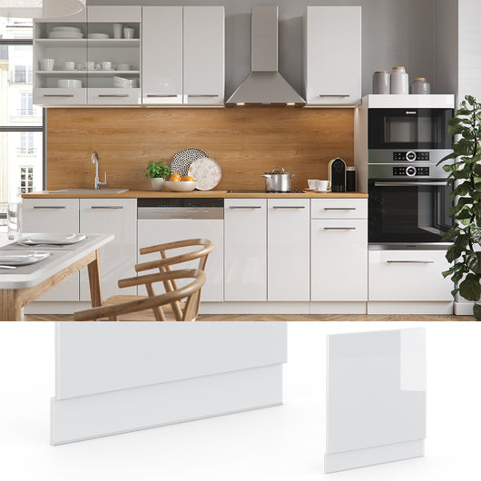 Vicco Pannello frontale Bianco lucido 60 cm senza piano di lavoro