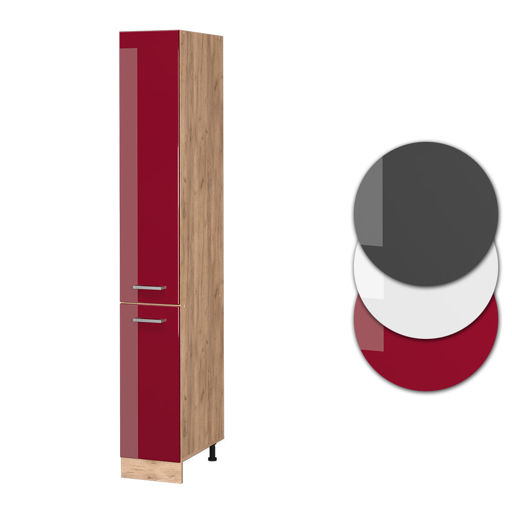 Vicco Armadio da farmacia Rosso lucido 30 cm