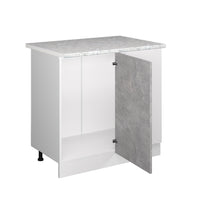 Vicco Mobile ad angolo cucina Calcestruzzo 86 cm , PL Marmo