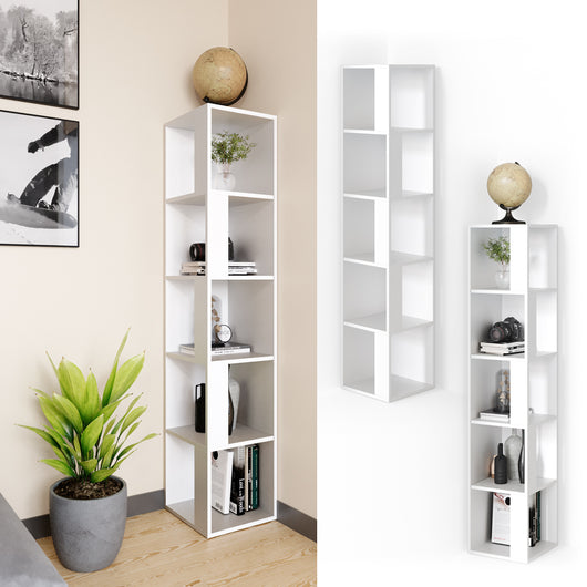 Vicco Scaffale angolare Bianco 33.3 x 162.2 cm