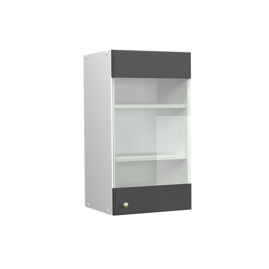 Vicco Mobile da cucina in vetro Antracite-oro 40 cm