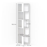 Vicco Scaffale angolare Bianco 33.3 x 162.2 cm