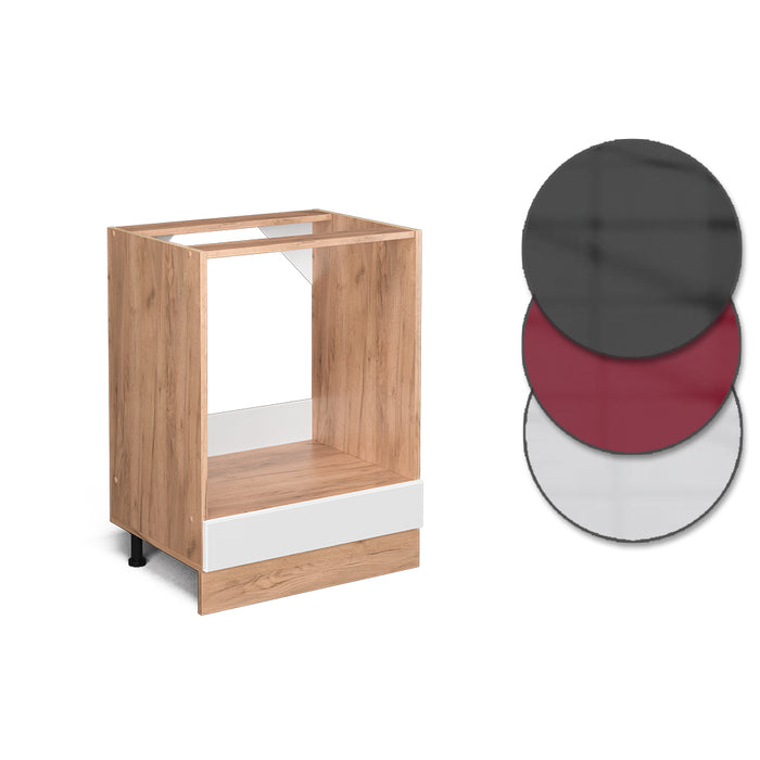 Vicco Mobile per forno da incasso Bianco lucido 60 cm PL Marmo