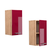 Vicco Pensile da cucina Rosso lucido 30 cm