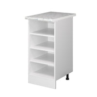 Vicco Base a ripiani Bianco 40 cm con ripiani aperti, con piano di lavoro