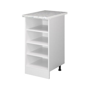 Vicco Base a ripiani Bianco 40 cm con ripiani aperti, con piano di lavoro