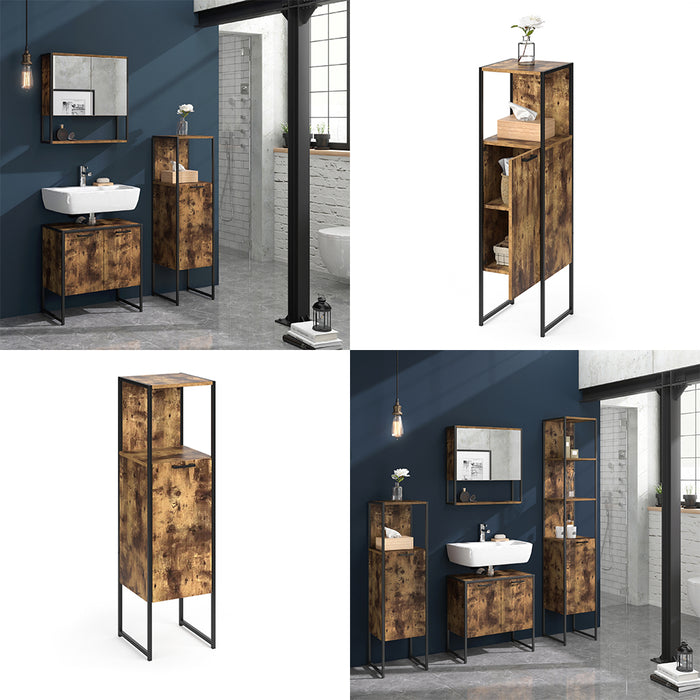 Vicco Mobiletto bagno Legno antico 33 x 120.4 cm