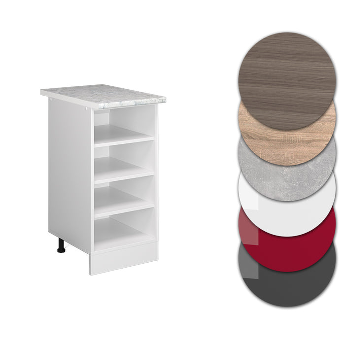 Vicco Scaffale da cucina Bianco 40 cm , PL Marmo