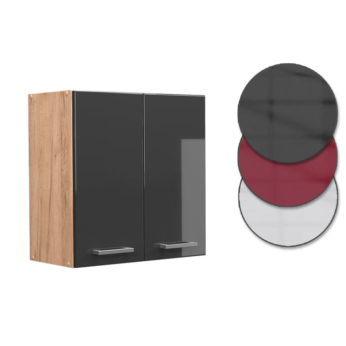 Vicco Pensile da cucina Antracite lucido 60 cm