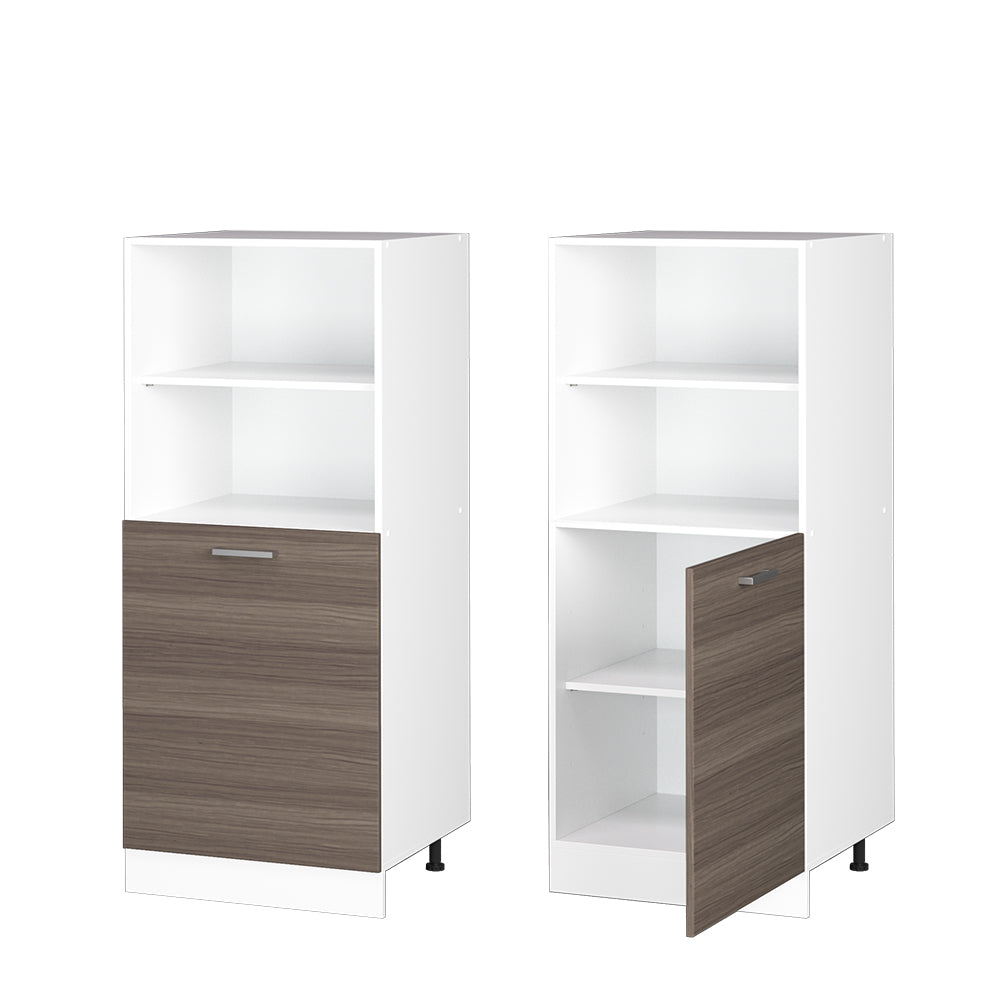 Vicco Dispensa universale Grigio 60 cm con ripiani aperti e anta