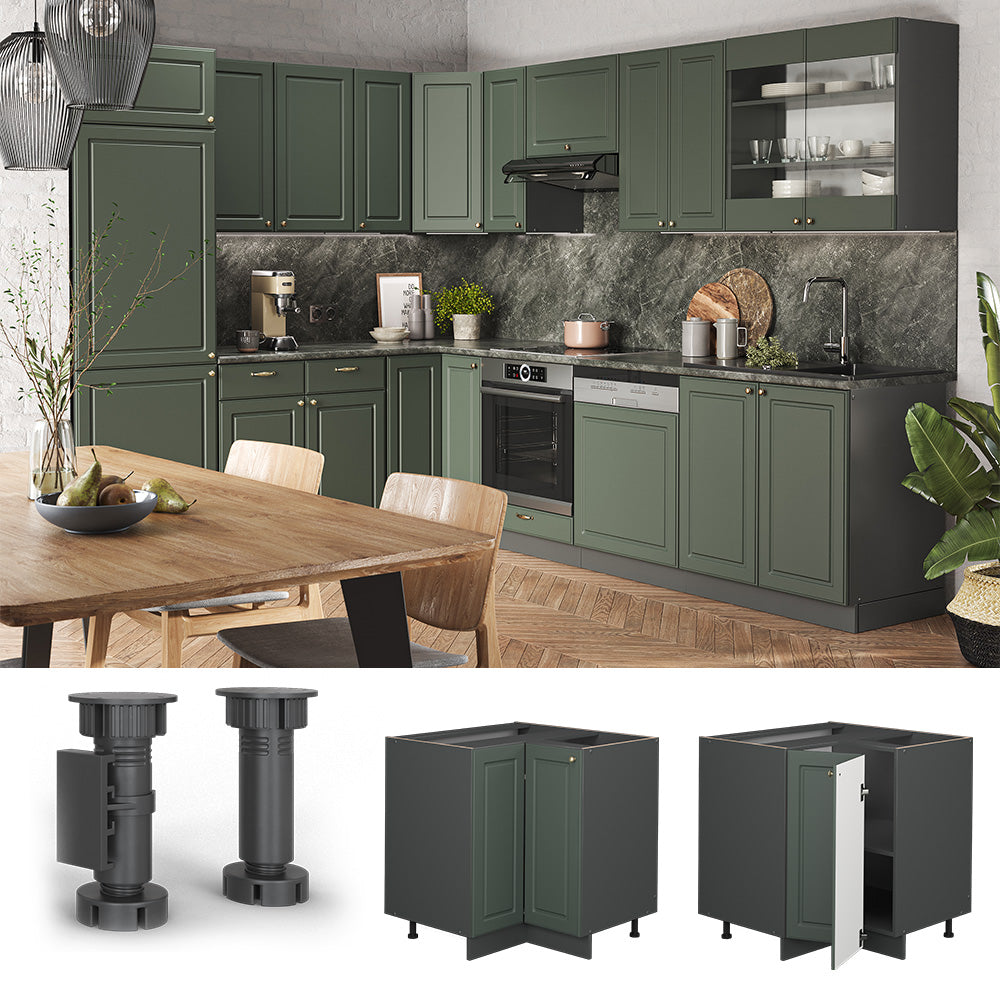 Vicco Mobile ad angolo cucina Verde-oro Country House 80.5 cm , PL Rovere