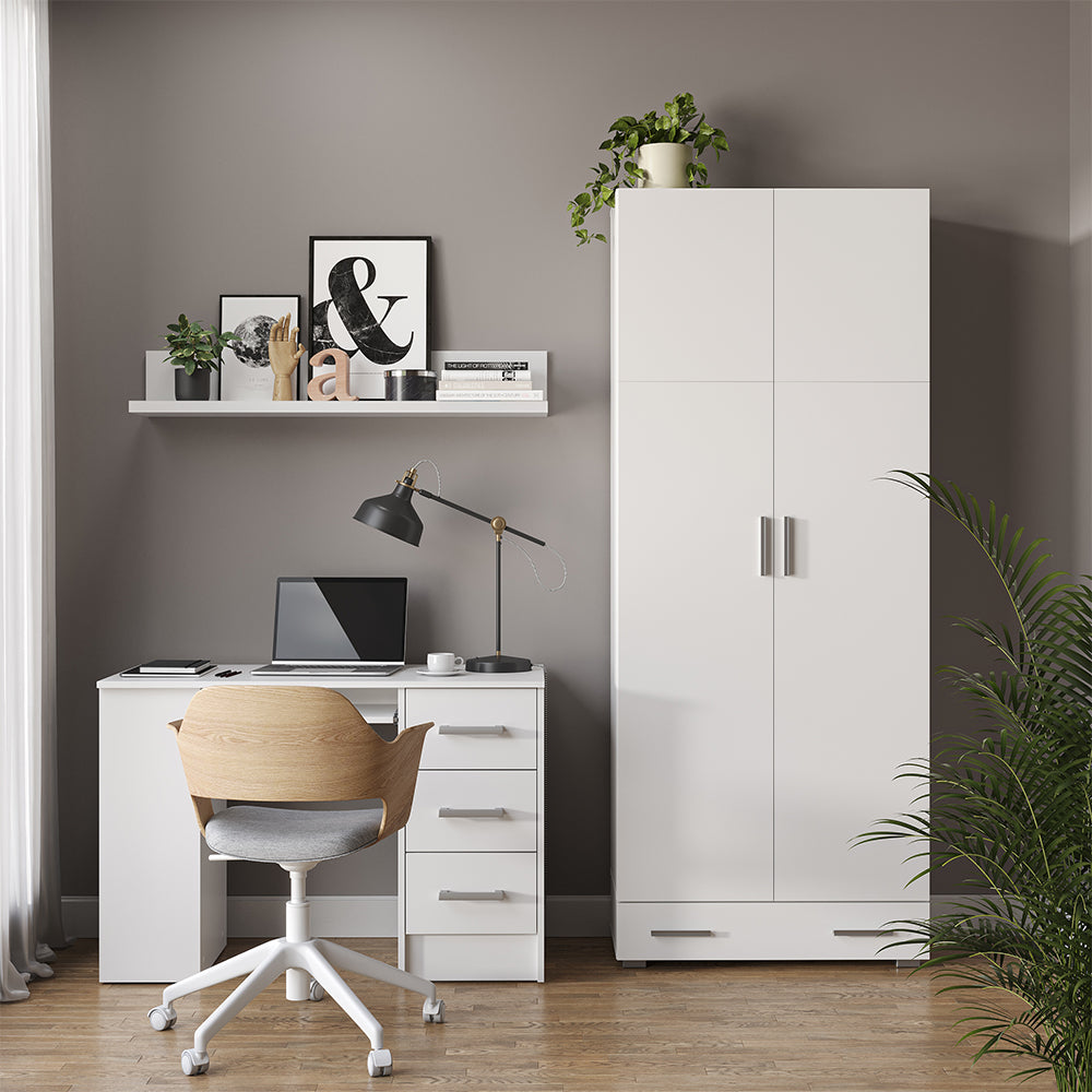 Vicco Scaffale per file Bianco 80 x 182.4 cm con cassetto