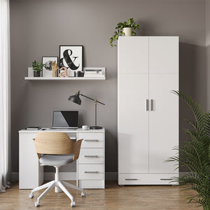 Vicco Scaffale per file Bianco 80 x 182.4 cm con cassetto