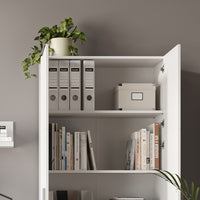 Vicco Scaffale per file Bianco 80 x 182.4 cm con cassetto