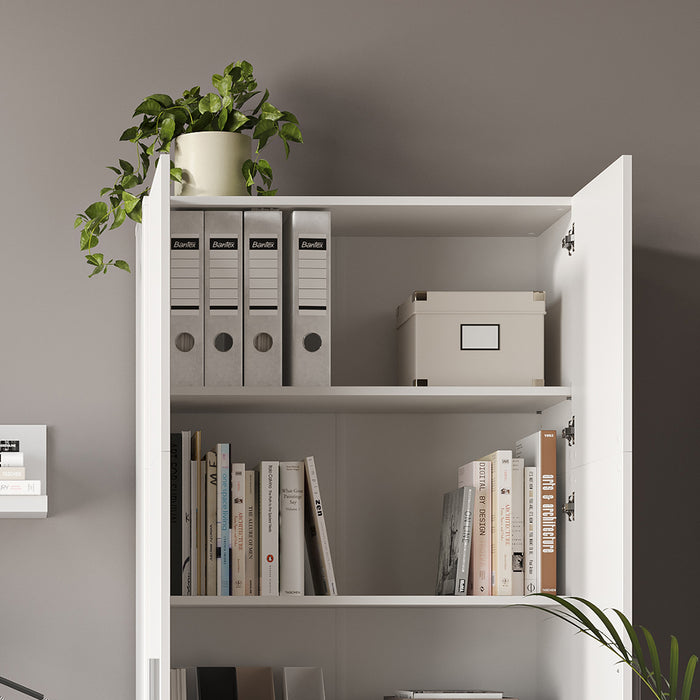 Vicco Scaffale per file Bianco 80 x 182.4 cm con cassetto