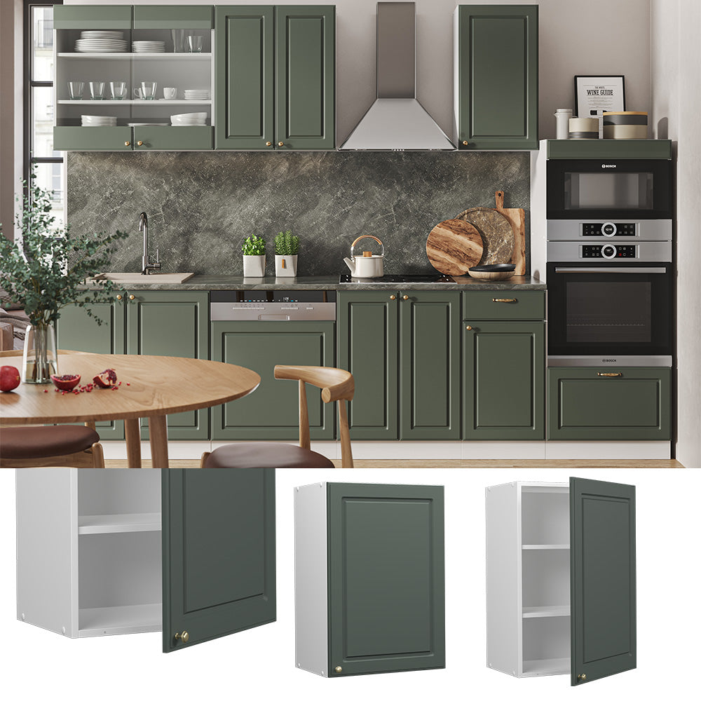 Vicco Pensile da cucina Verde-oro Country House 50 cm