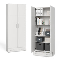 Vicco Scaffale per file Bianco 80 x 182.4 cm con cassetto