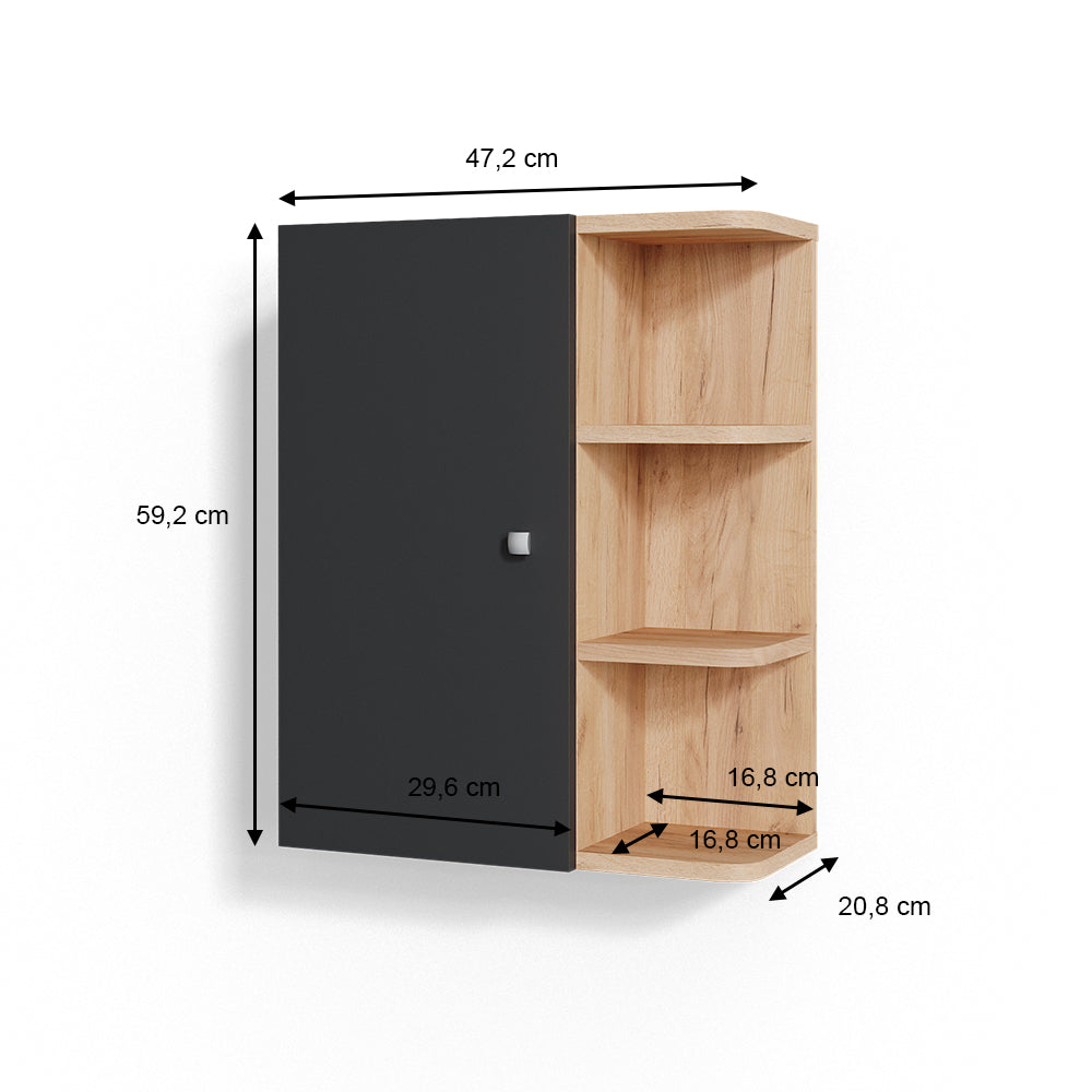 Vicco Mobile bagno Antracite 47.2 x 59.2 cm