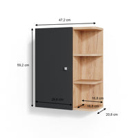 Vicco Mobile bagno Antracite 47.2 x 59.2 cm