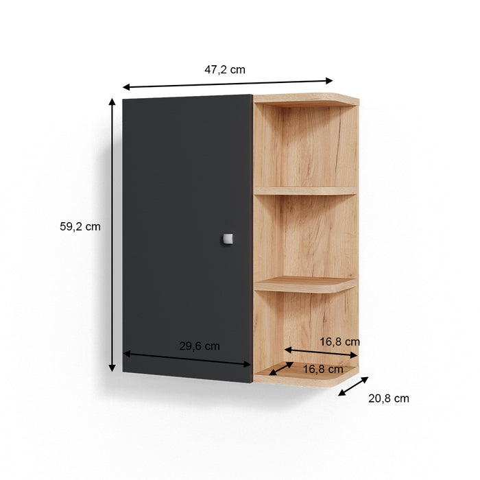 Vicco Mobile bagno Antracite 47.2 x 59.2 cm