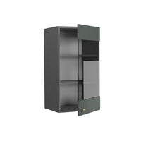 Vicco Mobile da cucina in vetro Verde-oro Country House 40 cm