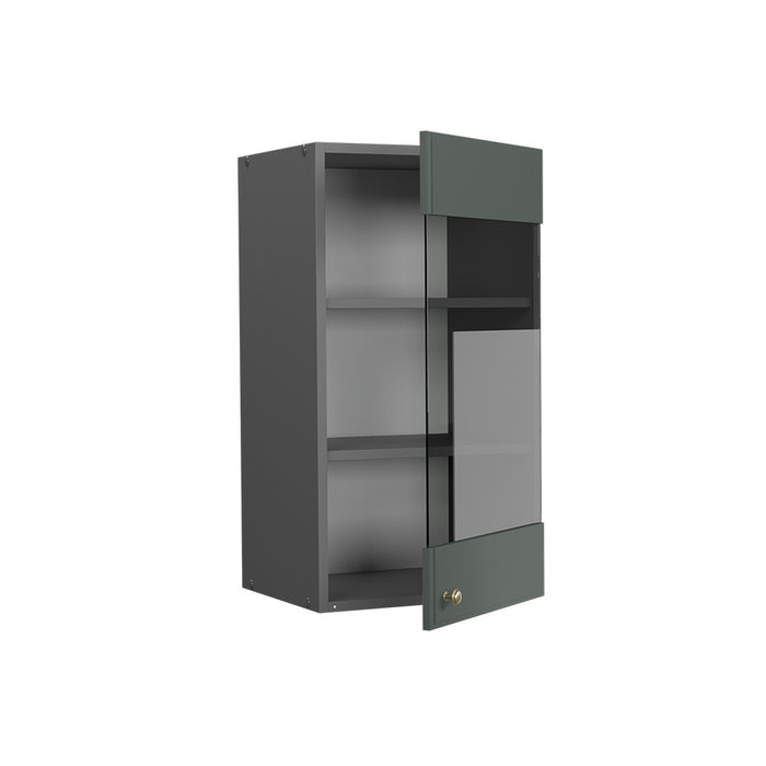 Vicco Mobile da cucina in vetro Verde-oro Country House 40 cm