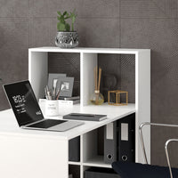 Vicco Scrivania con ripiani Bianco 72 x 143.8 cm