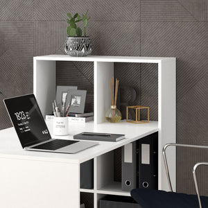 Vicco Scrivania con ripiani Bianco 72 x 143.8 cm