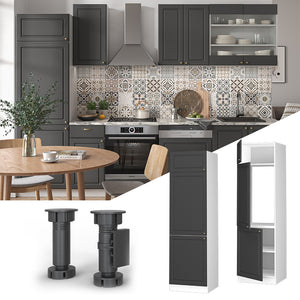 Vicco Armadio frigorifero Antracite-oro 60 cm