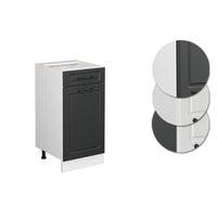 Vicco Mobiletto base per cucina Antracite casa di campagna 40 cm senza piano di lavoro