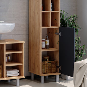 Vicco Mobiletto bagno Antracite 30 x 130.6 cm porta grande