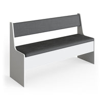 Vicco Panca ad angolo Bianco 41.5 x 136.6 cm