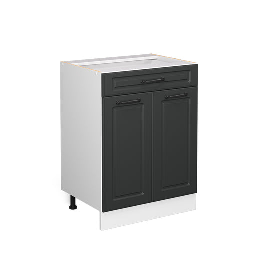 Vicco Mobiletto base per cucina Antracite casa di campagna 60 cm con cassetto, senza piano di lavoro