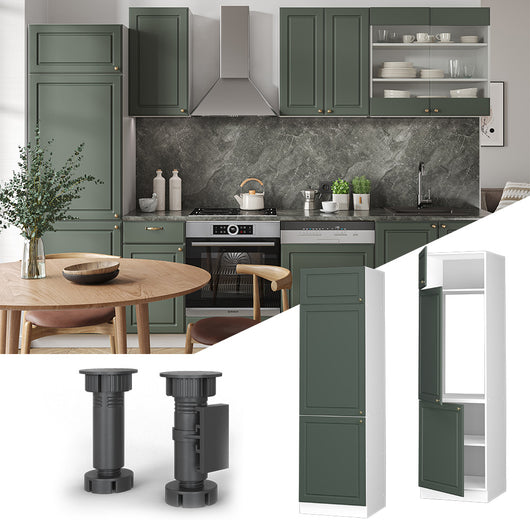 Vicco Armadio frigorifero Verde-oro Country House 60 cm